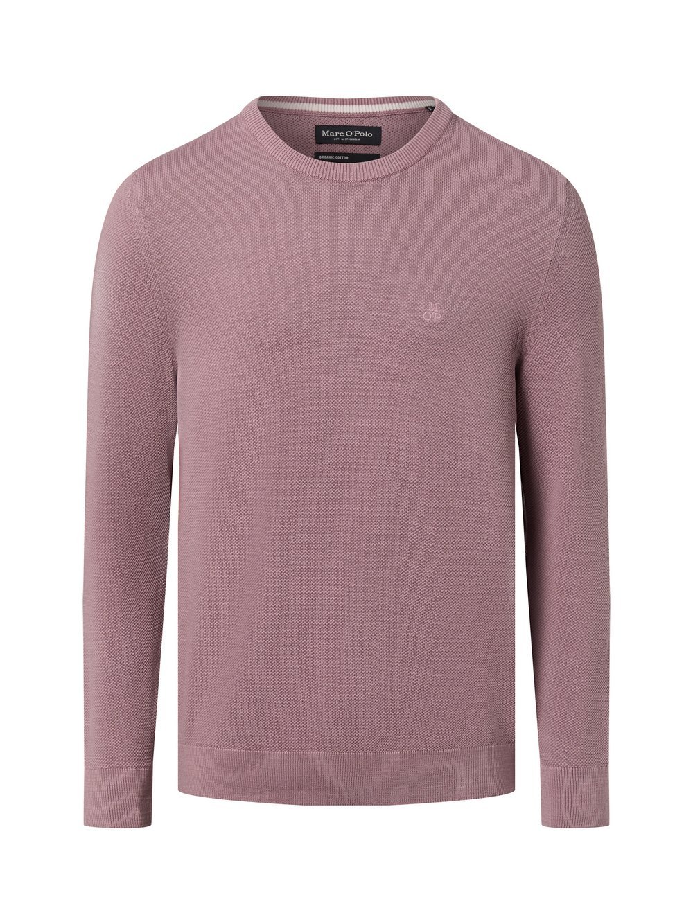 Thumbnail - Marc O'Polo Strickpullover Herren Baumwolle lila strukturiert, XXL