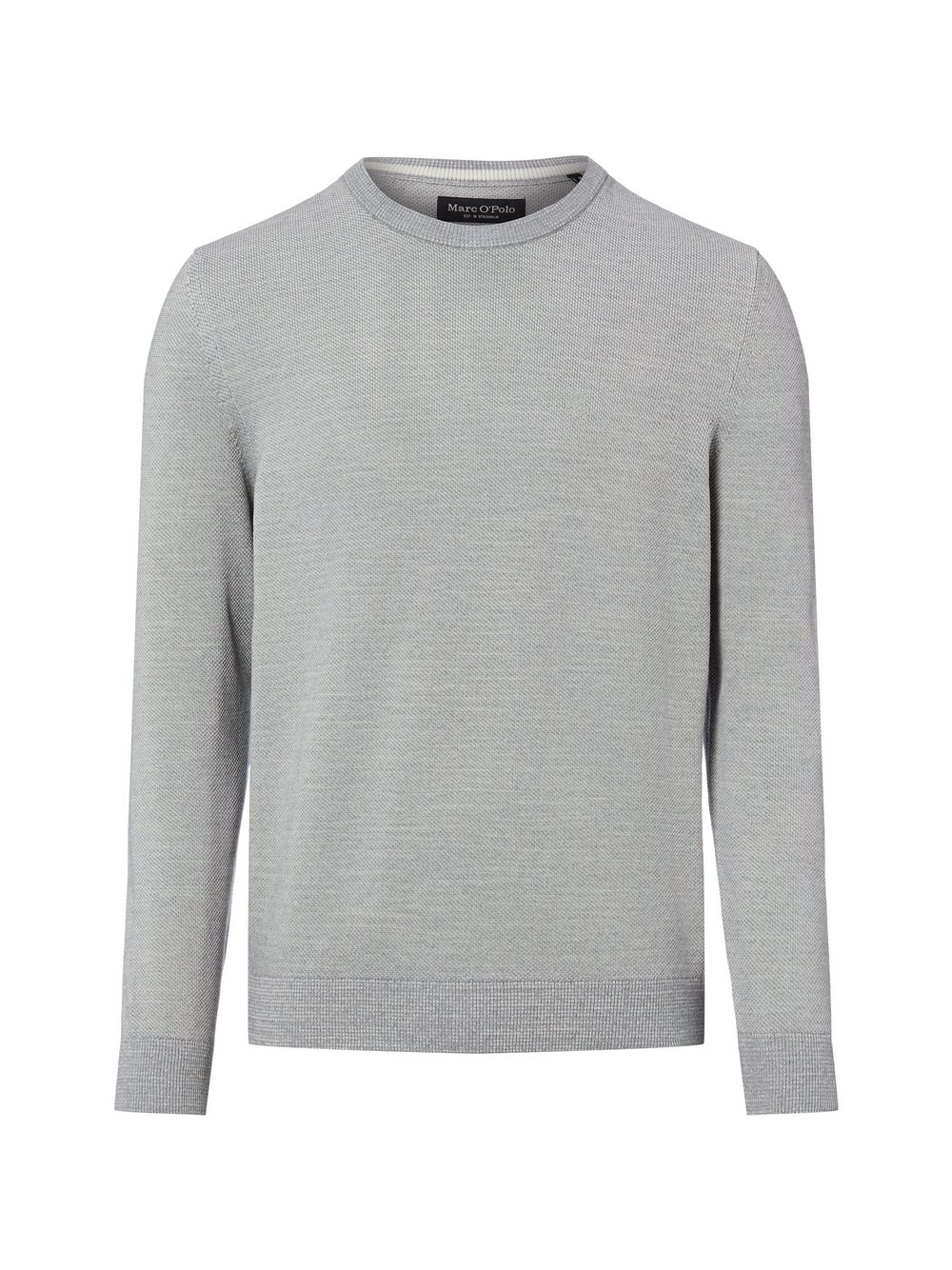 Thumbnail - Marc O'Polo Strickpullover Herren Baumwolle silber, XL