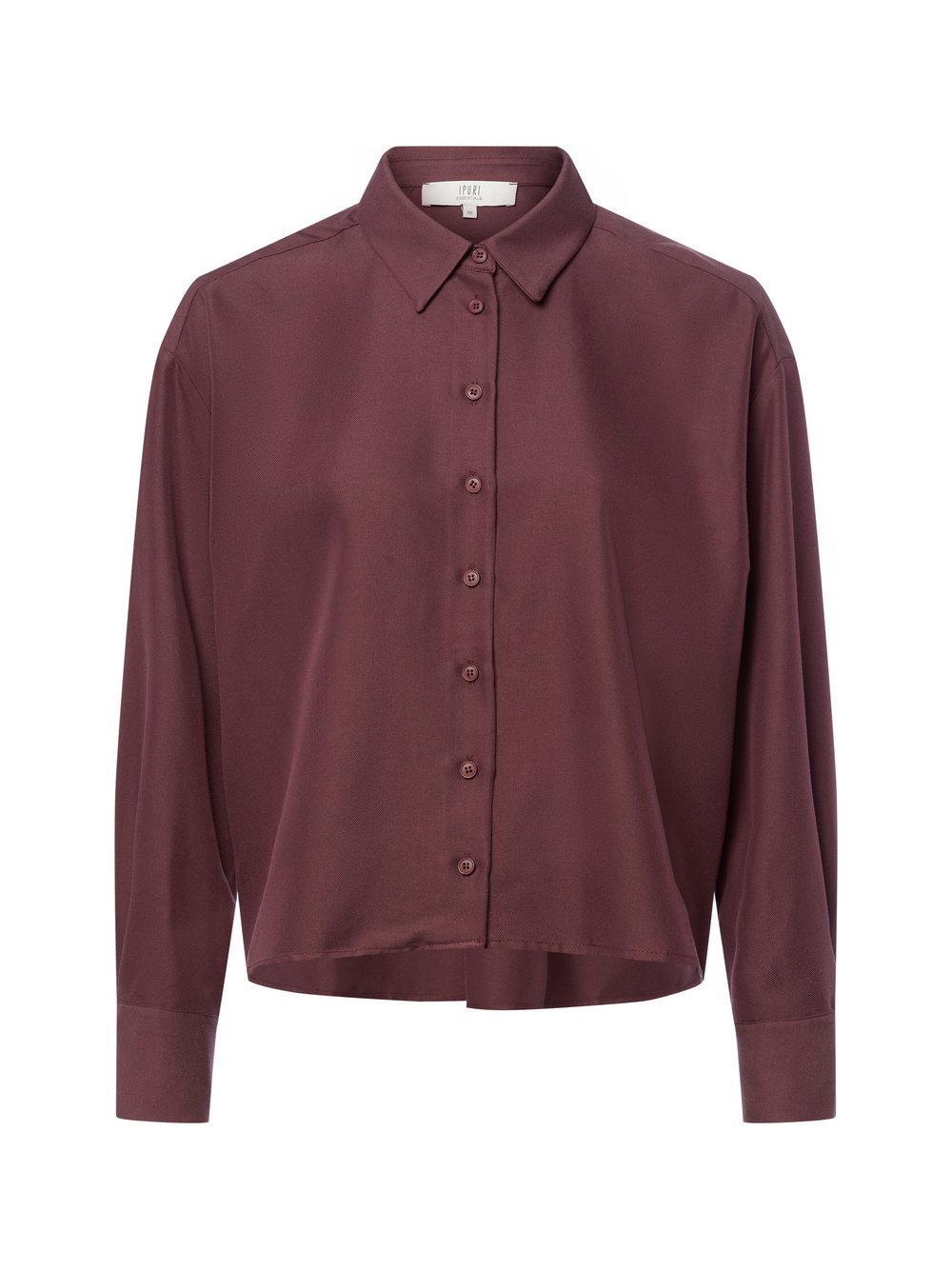 IPURI Hemdbluse Damen Viskose rot, 40