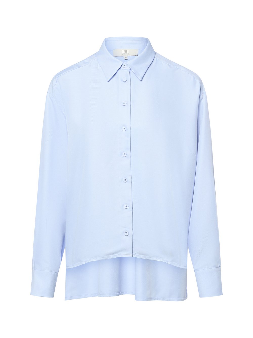 IPURI Hemdbluse Damen Viskose blau, 42