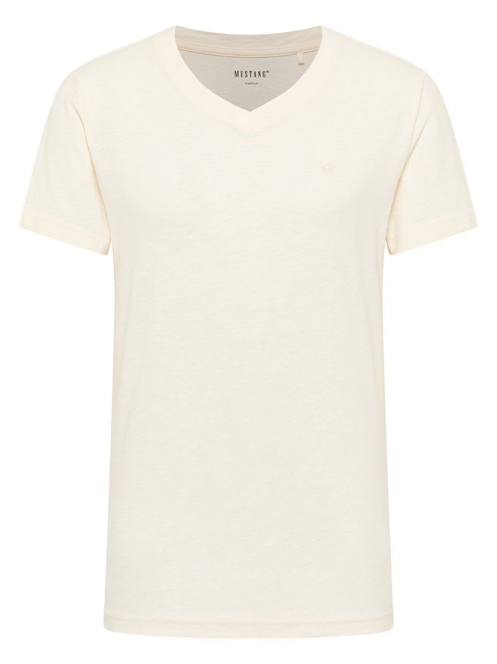 Mustang T-Shirt Herren Baumwolle weiß, M
