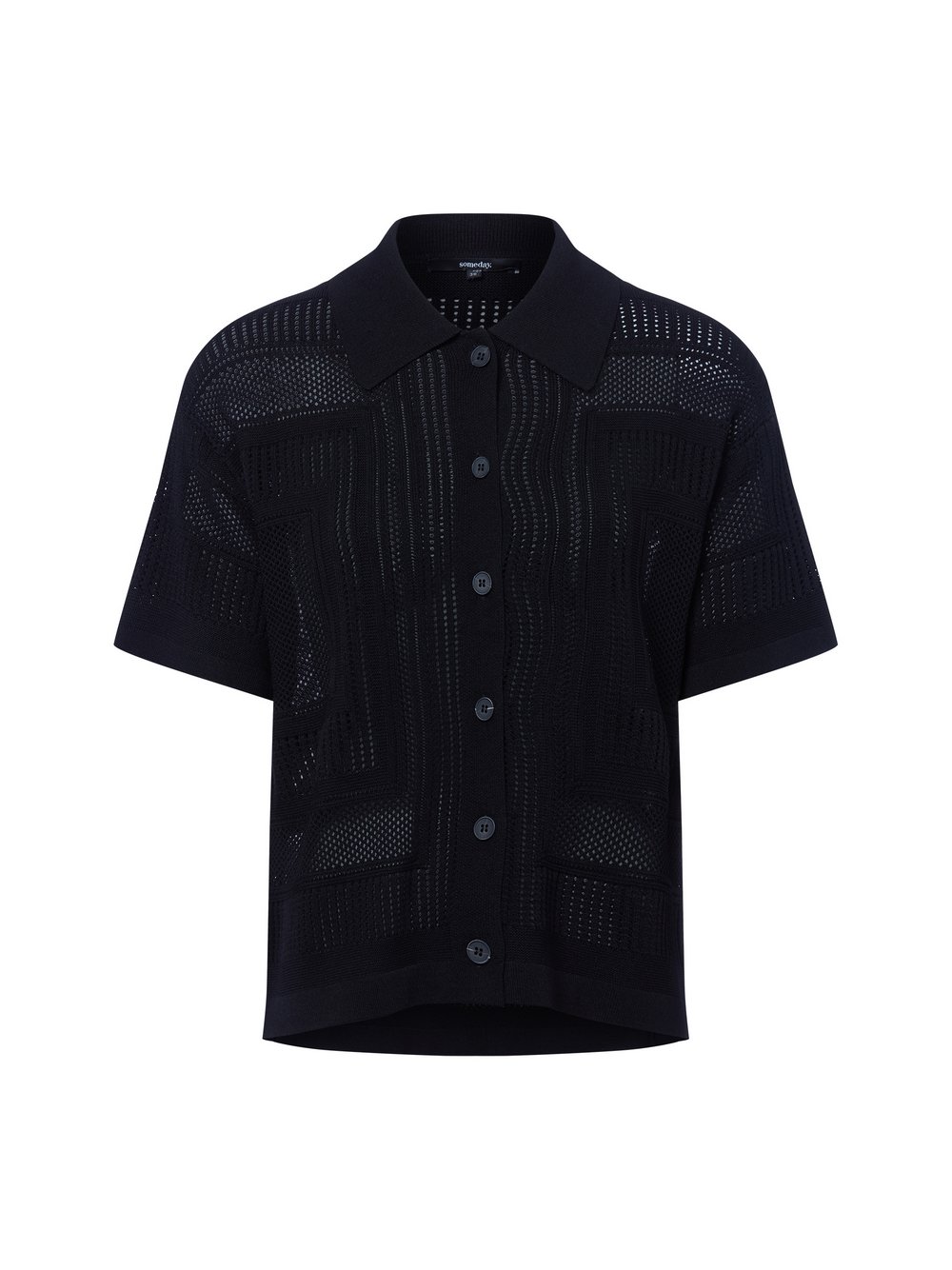 Someday Strickshirt Damen Grobstrick schwarz, 42