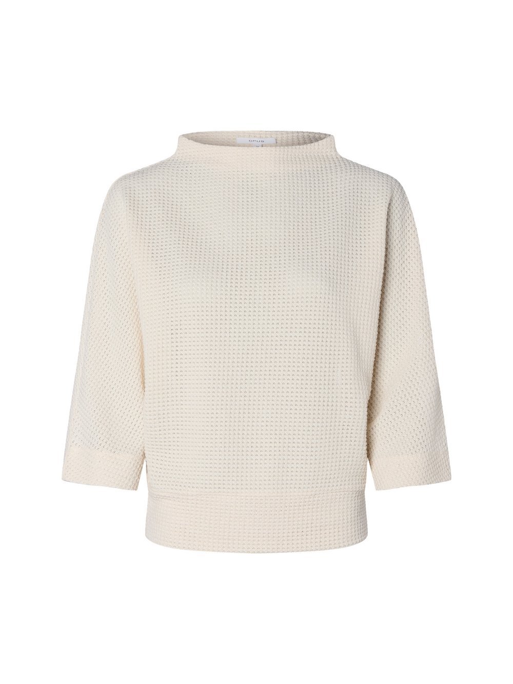 Opus Sweatshirt Damen weiß strukturiert, 40