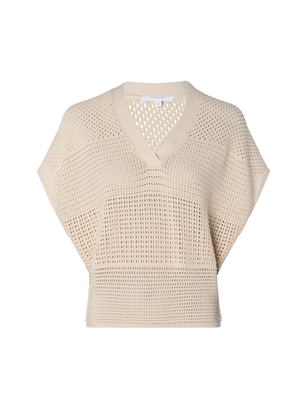 Opus Strickpullover Damen Baumwolle beige, S