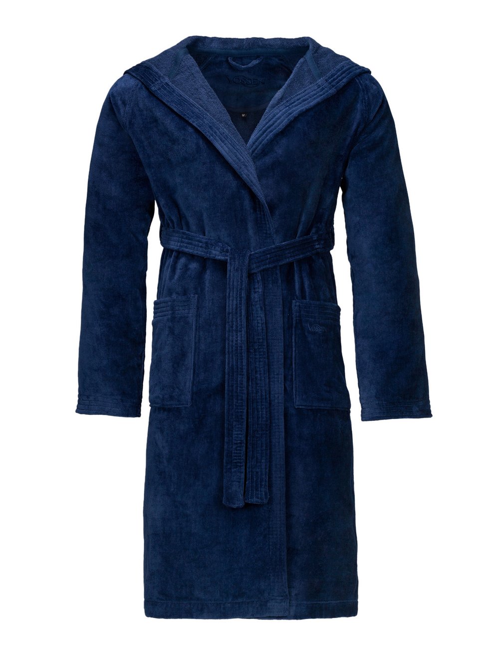 Thumbnail - Vossen Bademantel Damen Baumwolle blau, XS