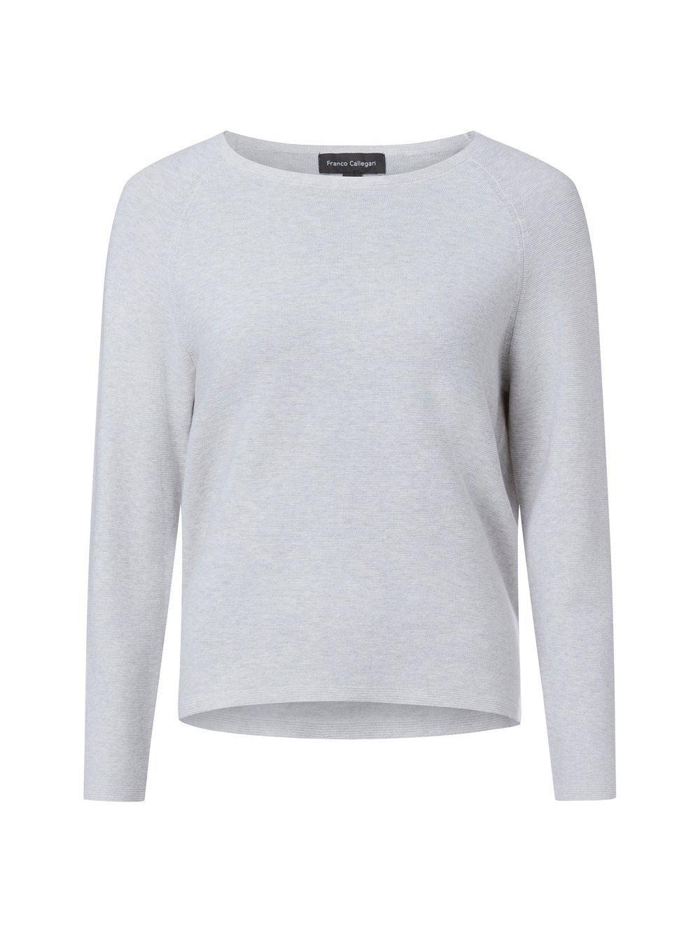 Franco Callegari Strickpullover Damen Baumwolle grau meliert, XXL