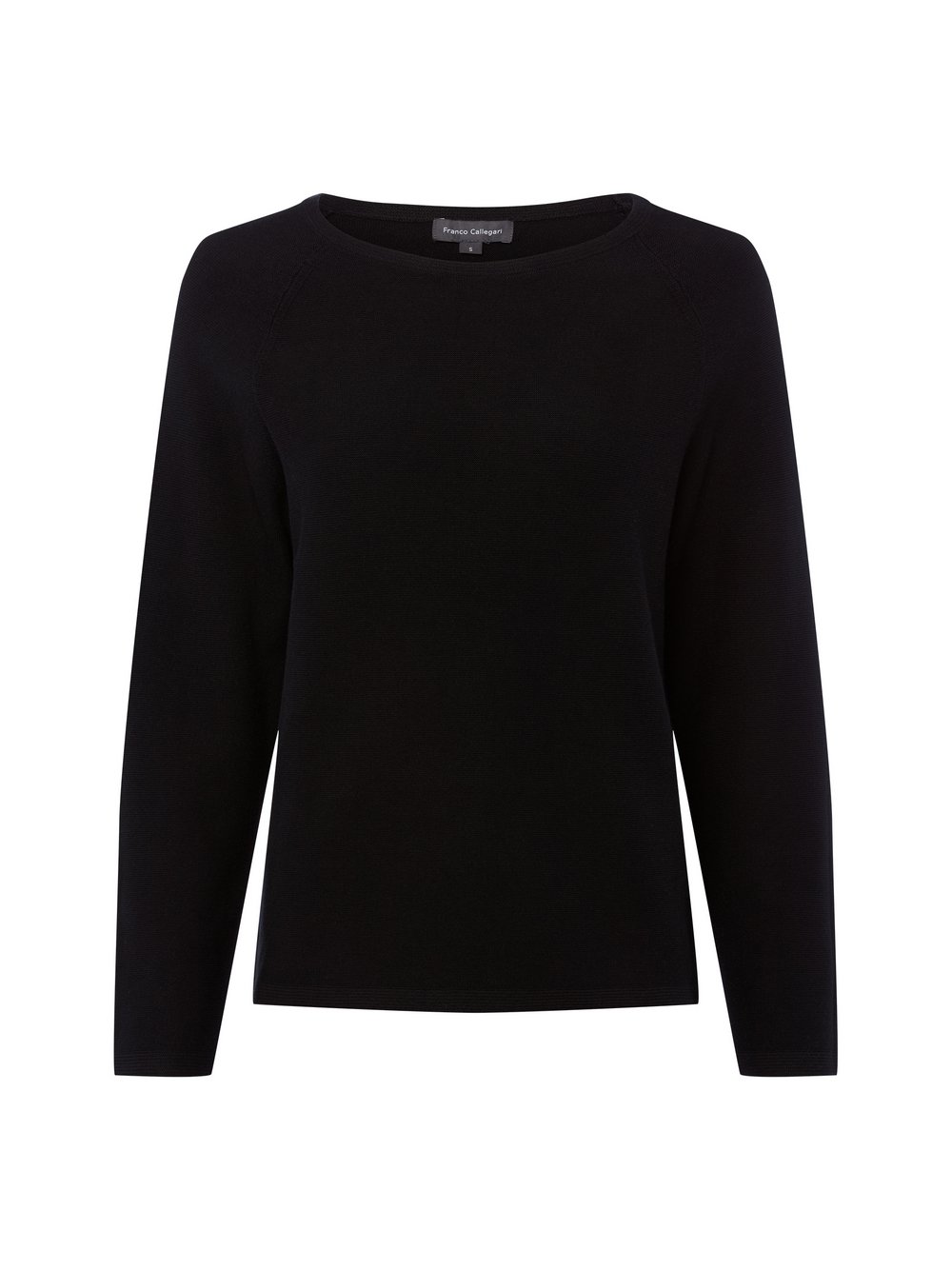Franco Callegari Strickpullover Damen Baumwolle schwarz, S