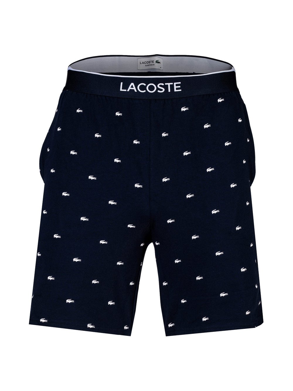 Lacoste Shorts Herren Baumwolle blau gemustert, XL