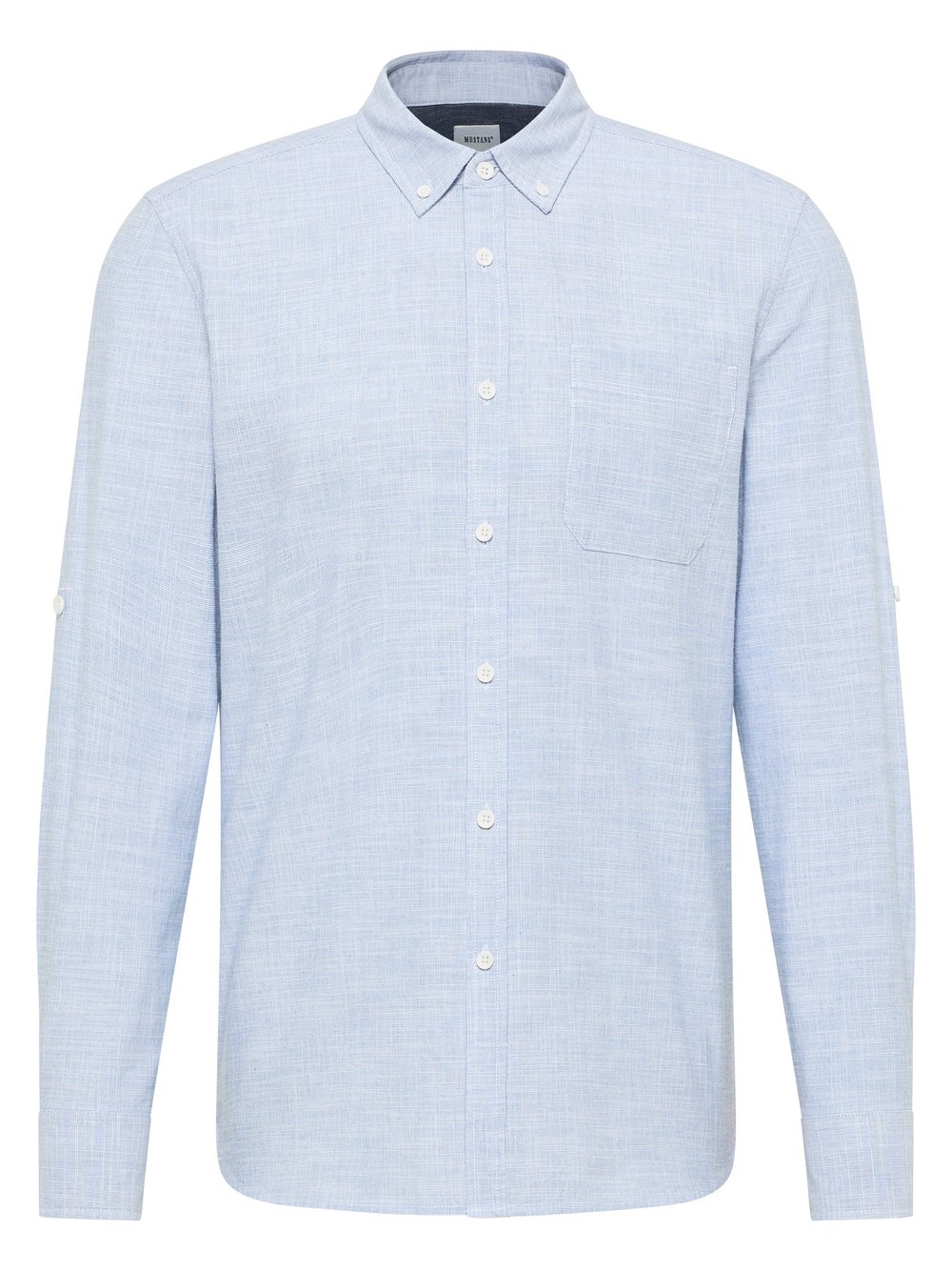 Mustang Hemd Herren Slim Fit Baumwolle blau, XXXL