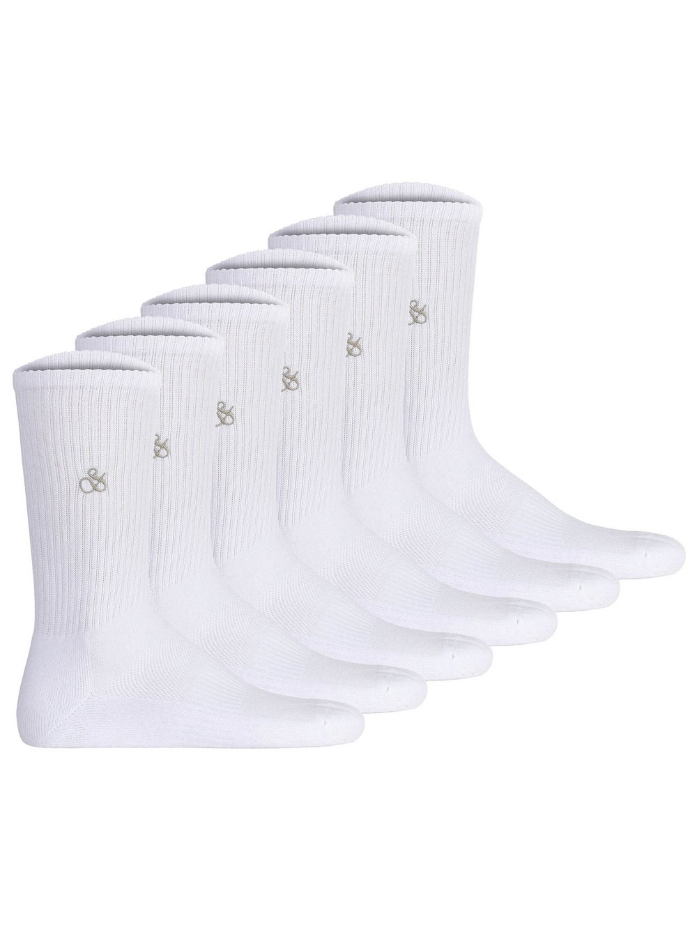 Thumbnail - Scotch & Soda Socken 6er Pack Herren Baumwolle weiß, ONE SIZE