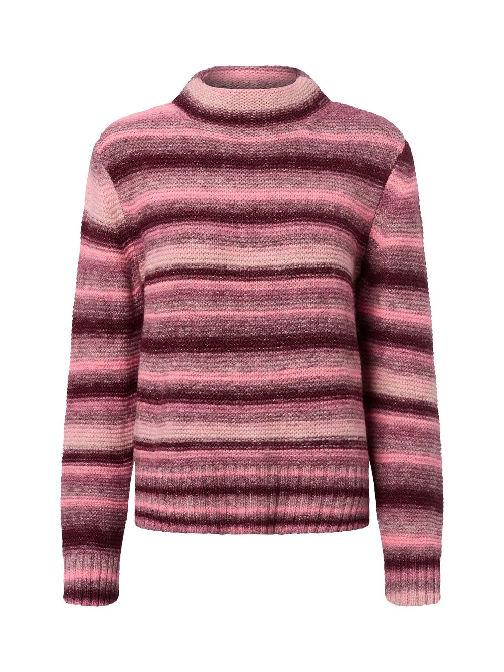 More & More Strickpullover Damen rosa gestreift, 38