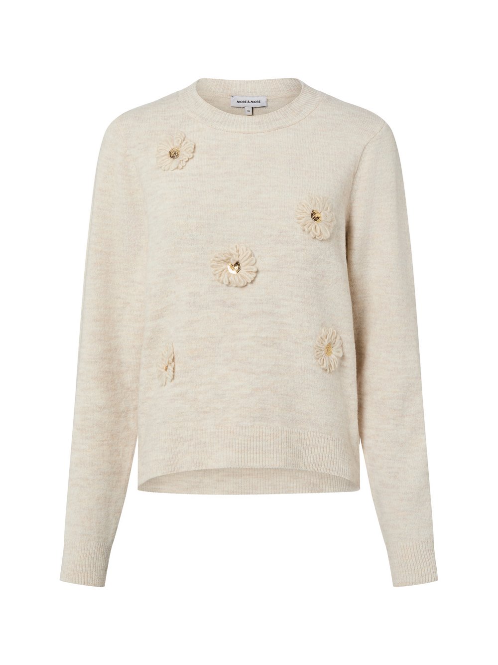 More & More Strickpullover Damen beige, 36
