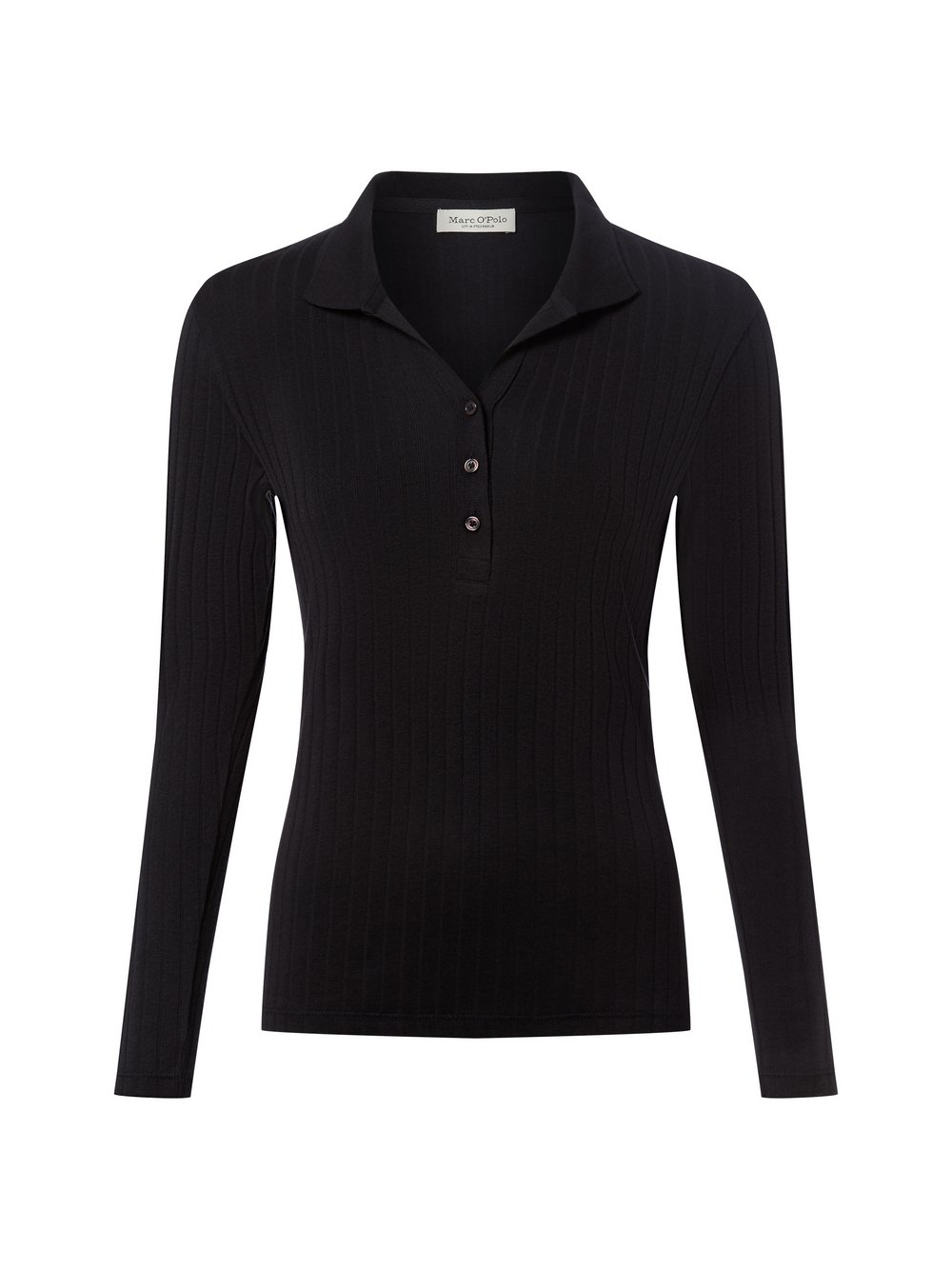 Thumbnail - Marc O'Polo Poloshirt Damen Baumwolle blau, XXL