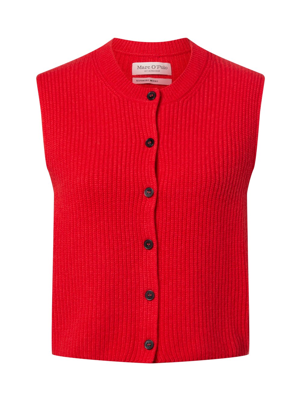 Thumbnail - Marc O'Polo Strickjacke aus Wolle Damen rot, XS