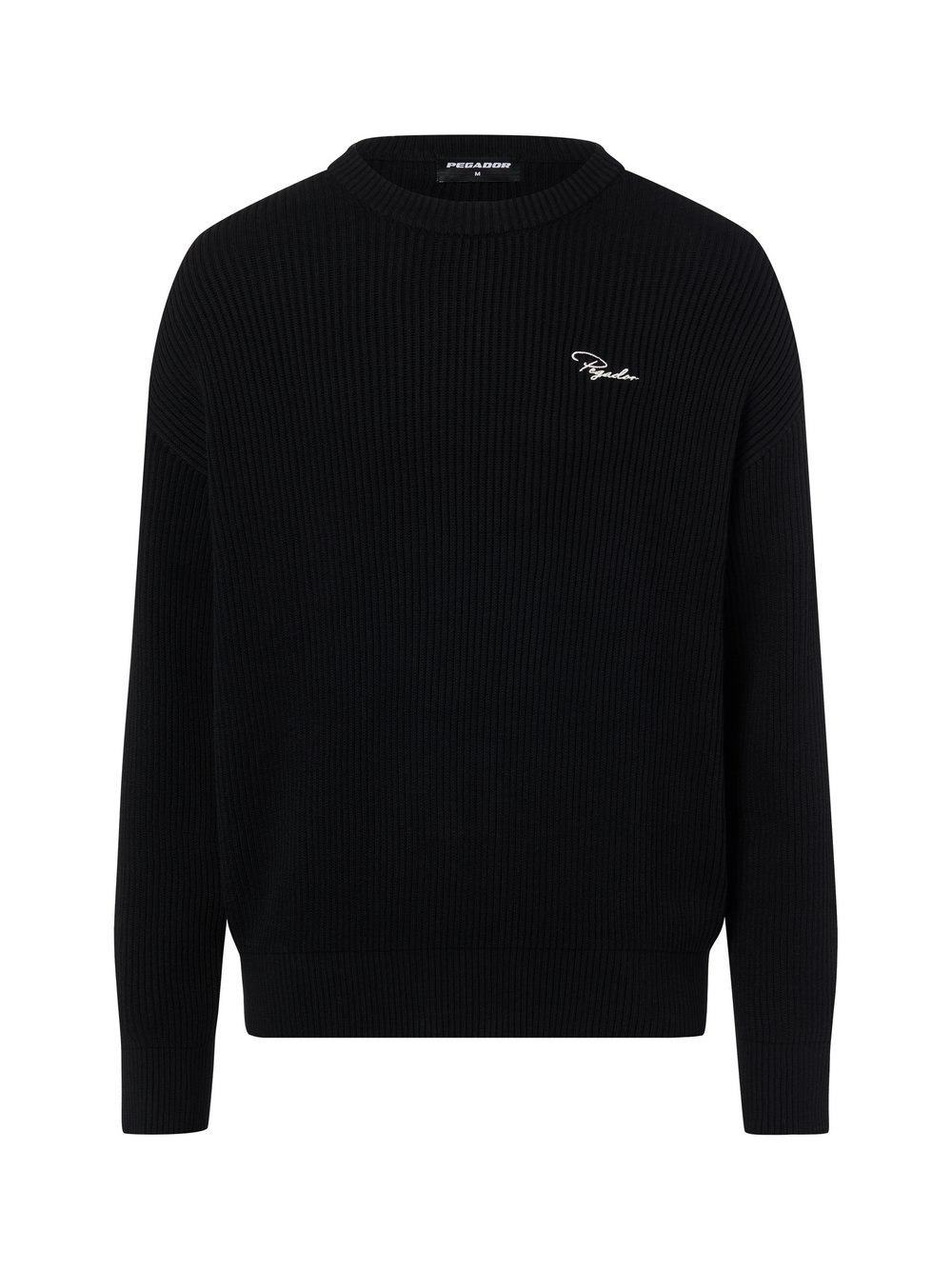 PEGADOR Pullover Herren Baumwolle schwarz, XL