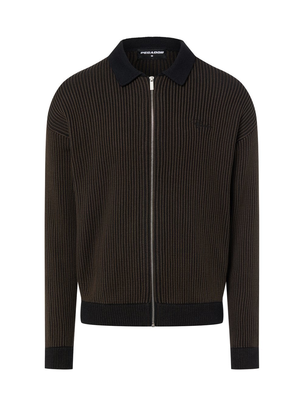 PEGADOR Strickjacke Herren Baumwolle mehrfarbig meliert, M