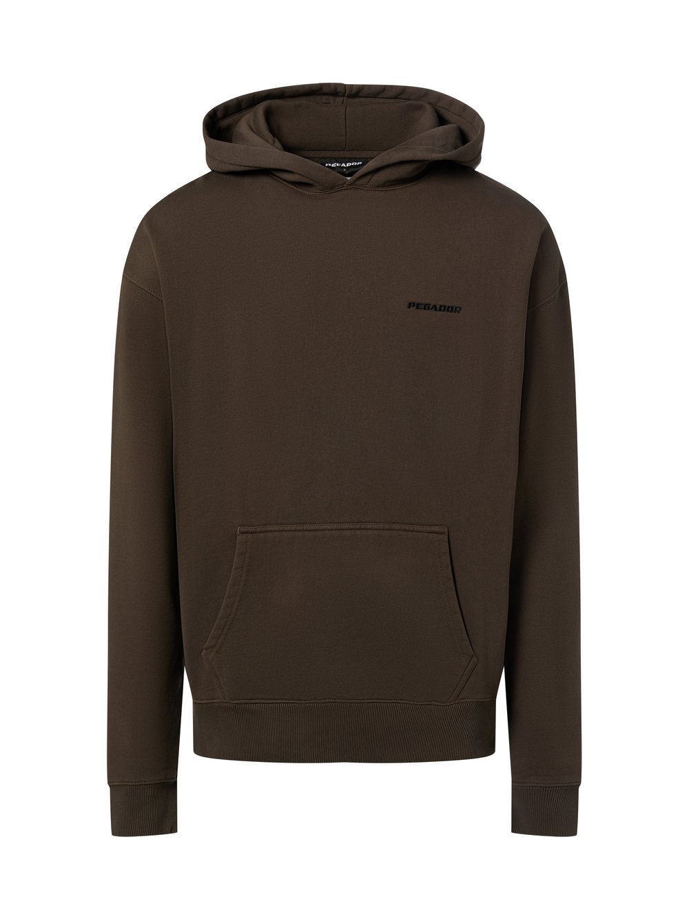 PEGADOR Hoodie Herren Baumwolle braun, M