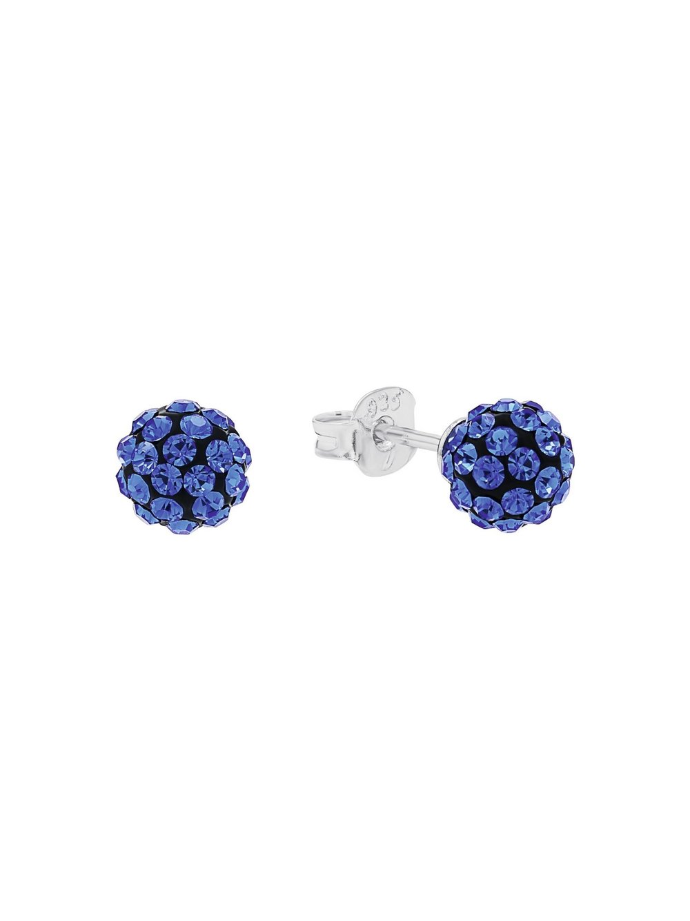 amor Ohrstecker Damen Sterlingsilber blau, ONE SIZE