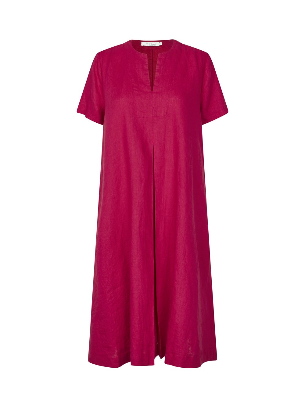Masai Sommerkleid Damen Leinen rot, 40