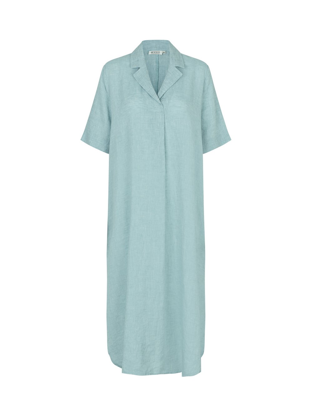 Masai Sommerkleid Damen Leinen blau, 38