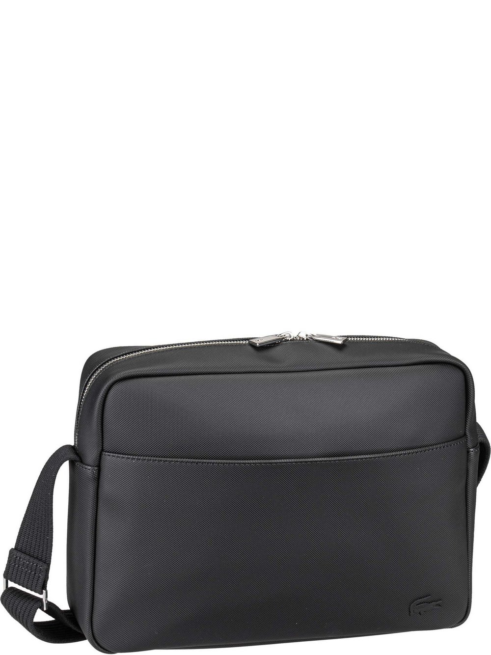 Lacoste Bodybag Herren Kunstleder schwarz, ONE SIZE