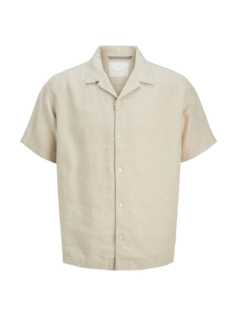 Jack & Jones Hemd Herren Comfort Fit Leinen beige, XXL
