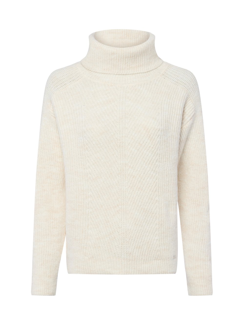 More & More Rollkragenpullover Damen blau meliert, 46