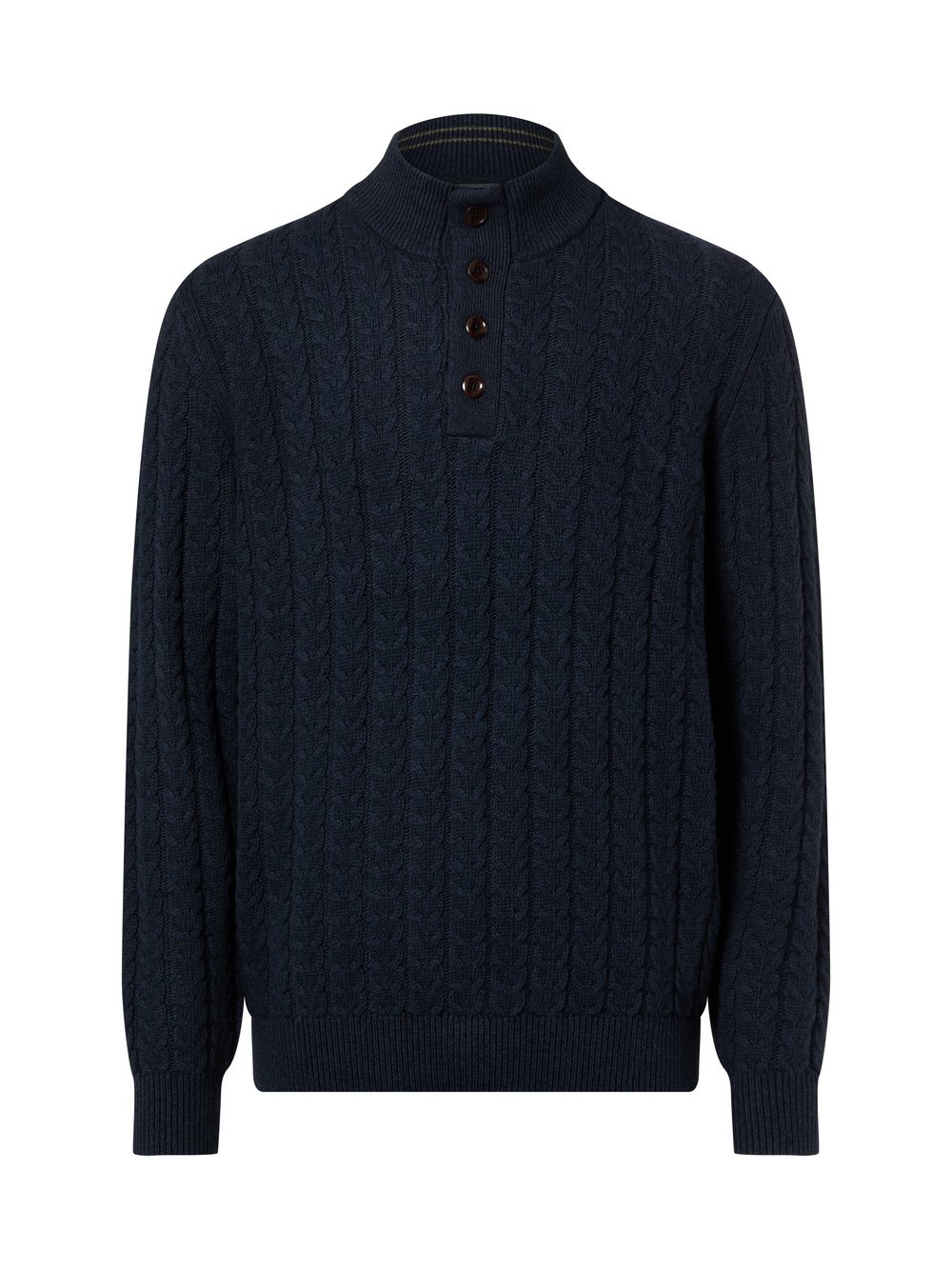 Thumbnail - Fynch-Hatton Pullover mit Wollanteil Herren Baumwolle schwarz, XXXL