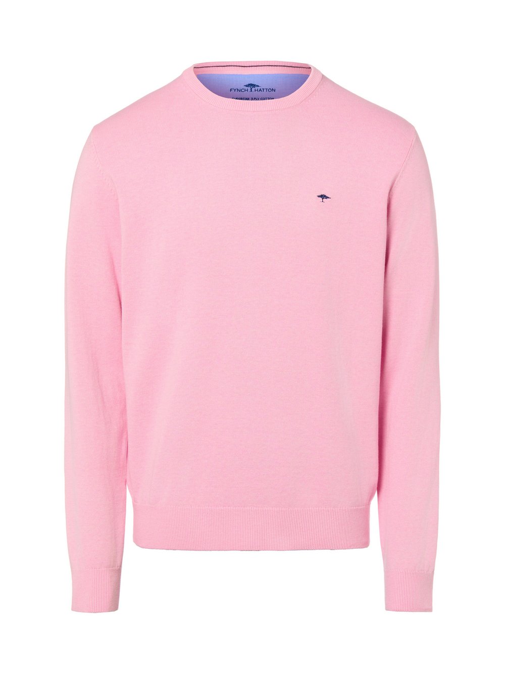 Fynch-Hatton Strickpullover Herren Baumwolle rosa, XXXL