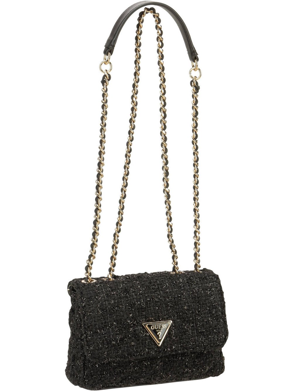 GUESS Handtasche Damen Stoff schwarz, ONE SIZE