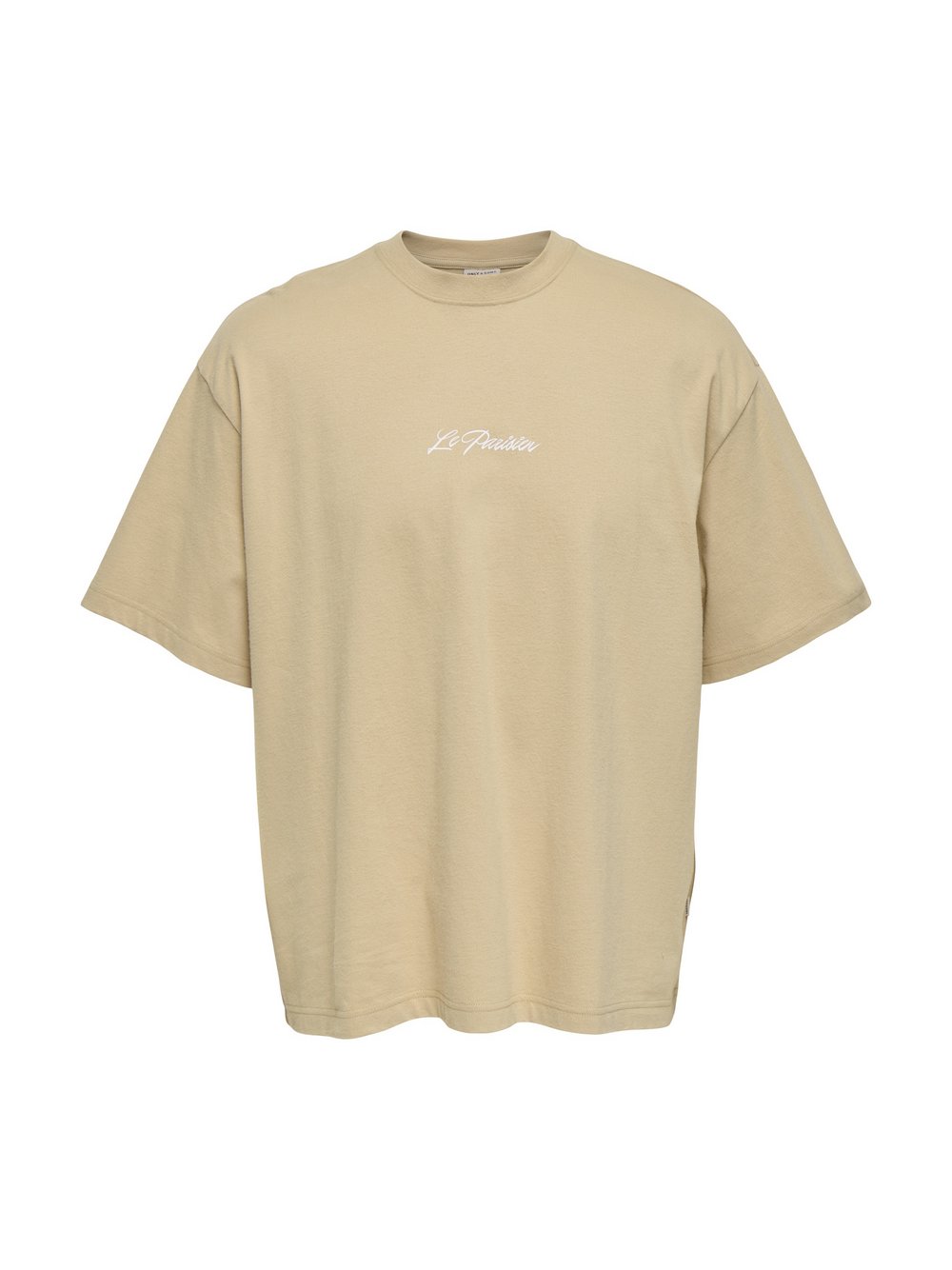 Only&Sons T-Shirt Herren Baumwolle braun bedruckt, XXL