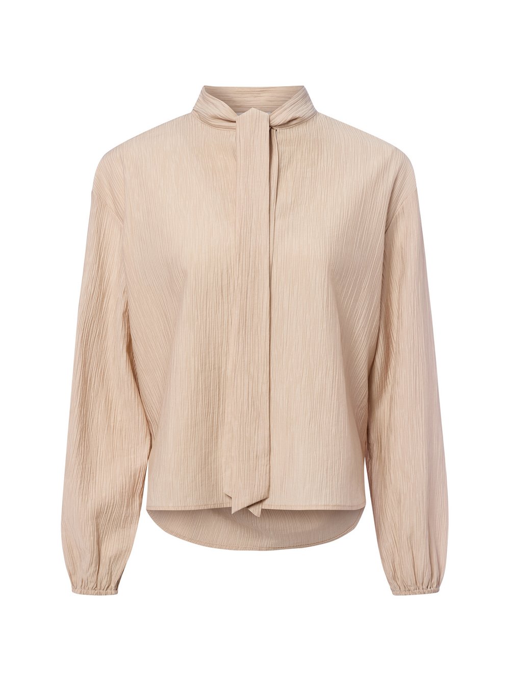 Opus Schluppenbluse Damen Lyocell beige strukturiert, 36