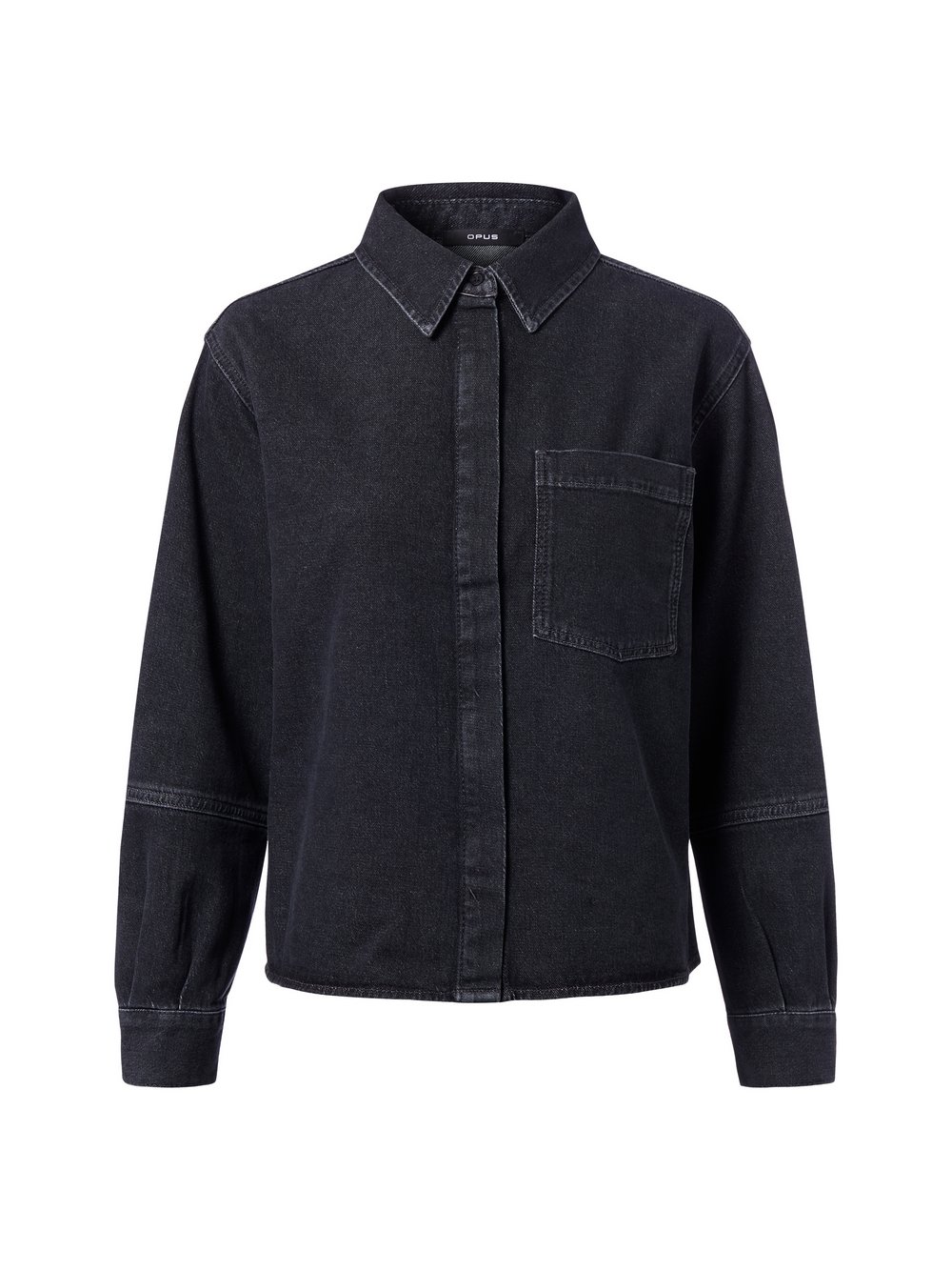 Opus Jeansbluse Damen Baumwolle grau, 44