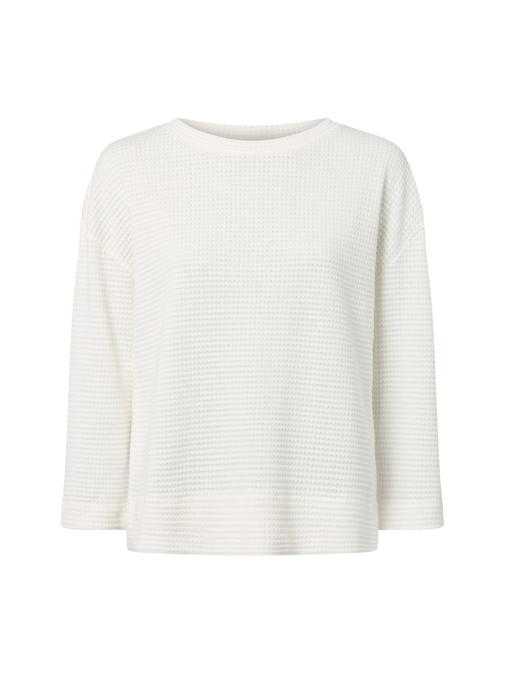 Thumbnail - Opus Sweatshirt Damen Baumwolle weiß strukturiert, 36