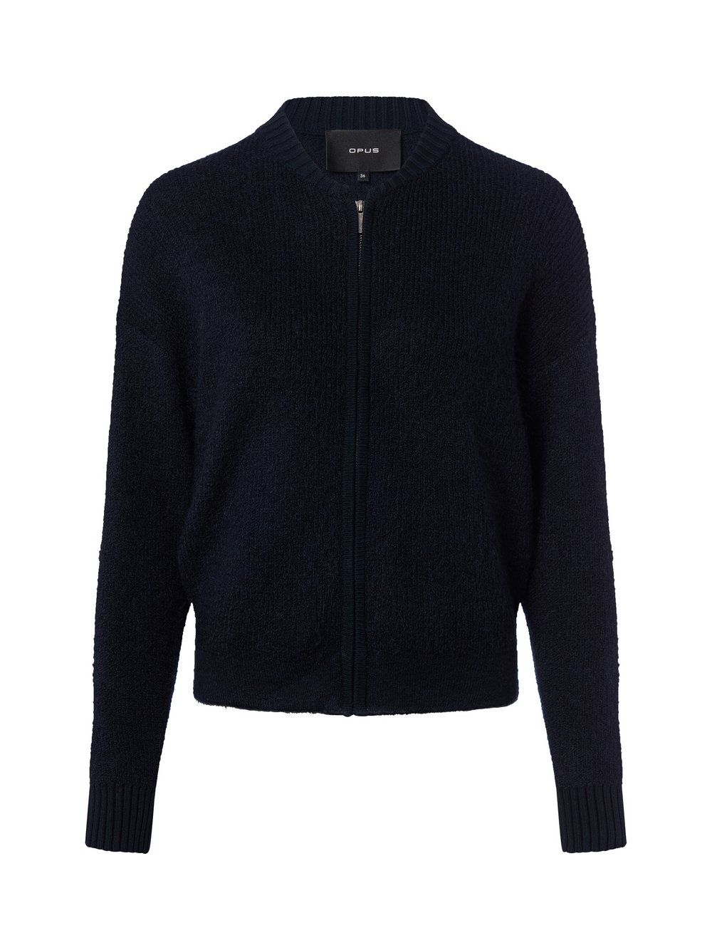 Opus Strickjacke mit Mohair-Anteil Damen Feinstrick blau, 38