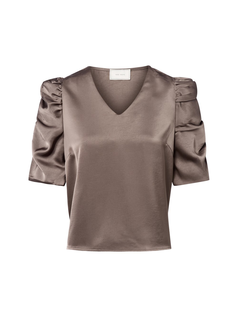 Neo Noir Blusenshirt Damen Satin grau, 34