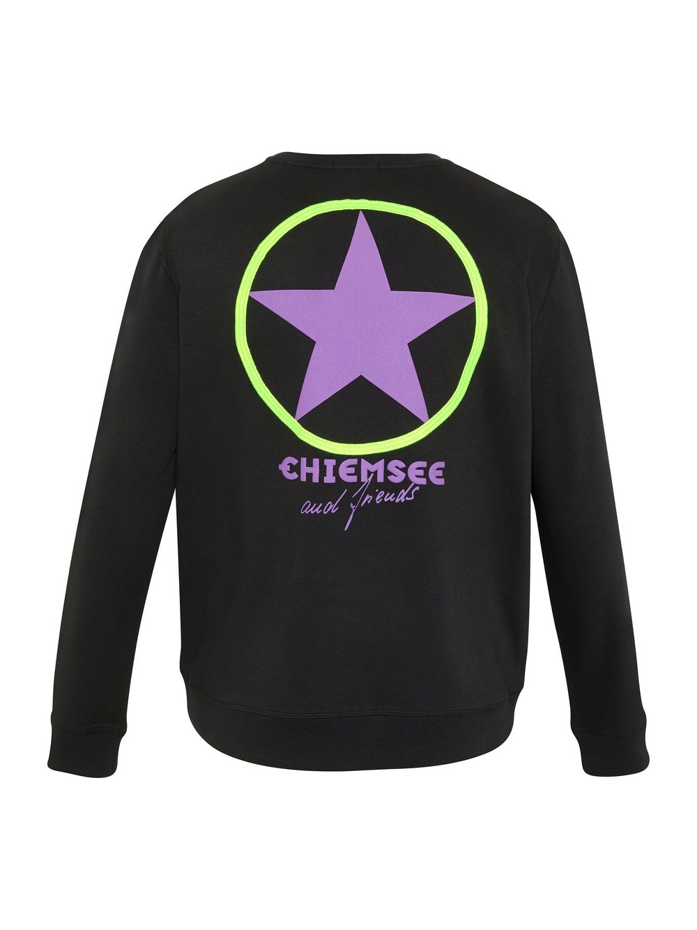 Chiemsee Sweatshirt Herren Baumwolle schwarz bedruckt, XXXL