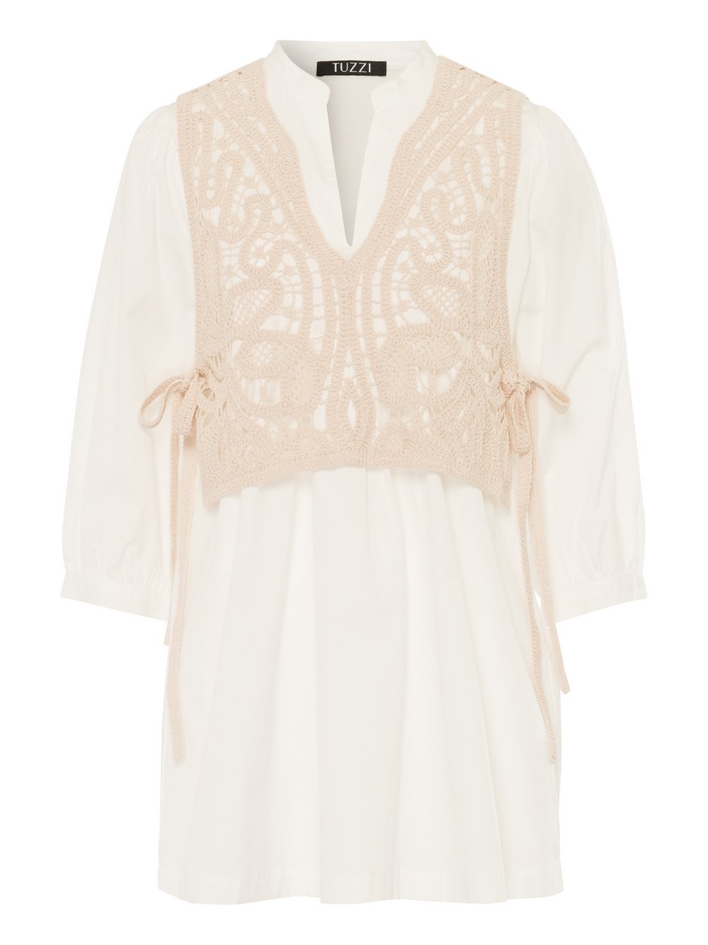 TUZZI Longbluse Damen Baumwolle beige, 42