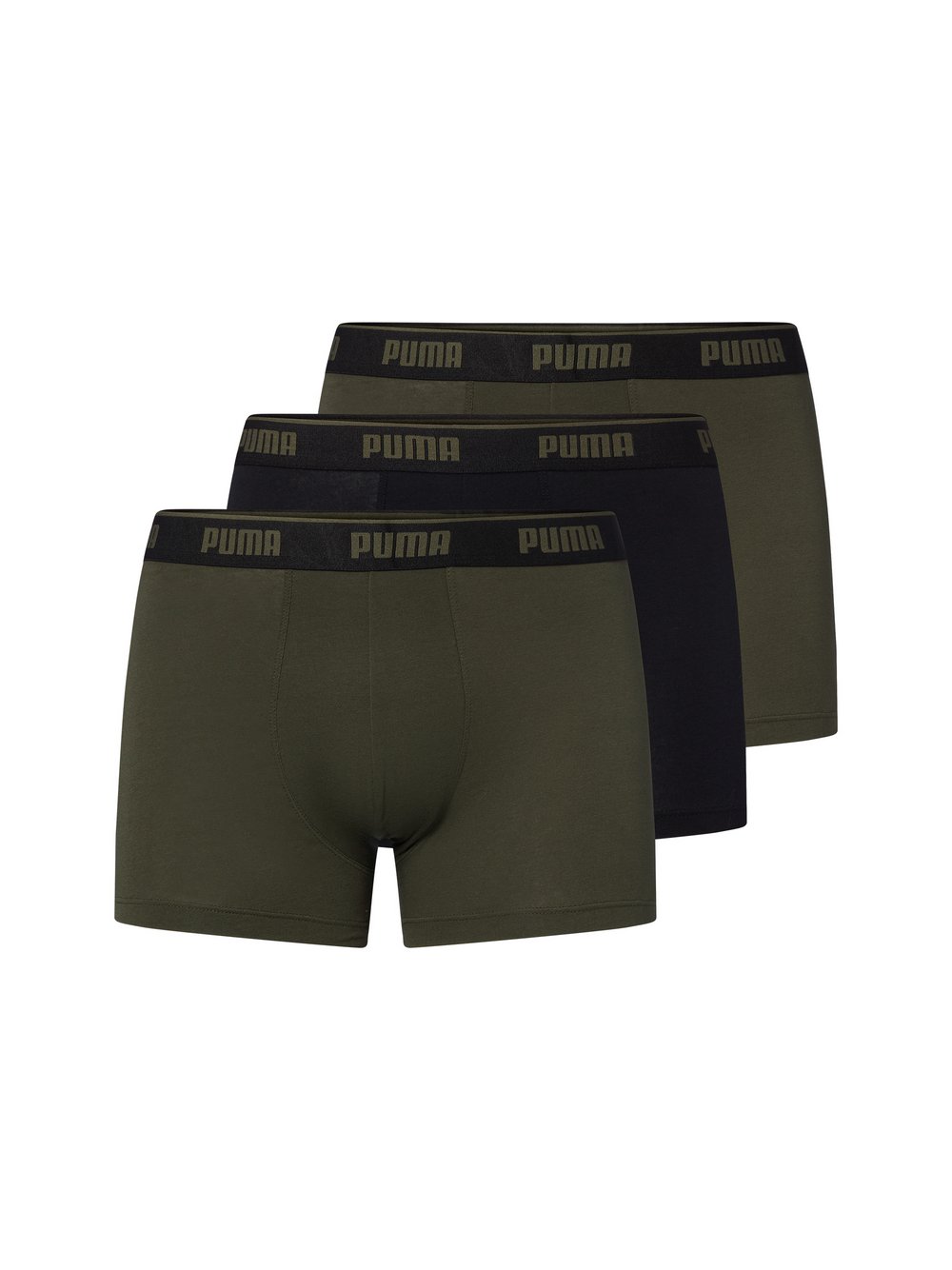 Puma Boxershorts im 3er-Pack Herren Baumwolle mehrfarbig, L