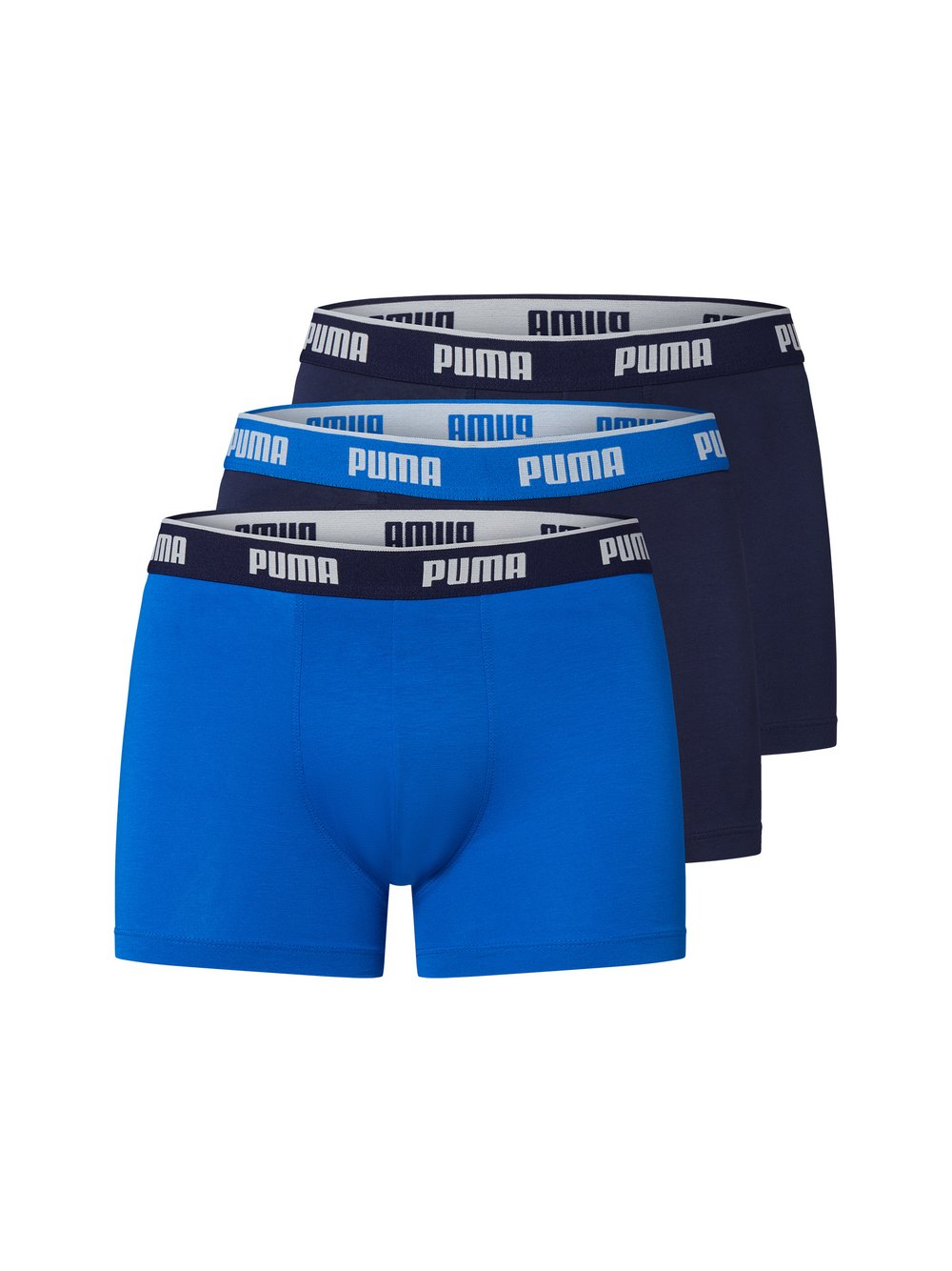 Thumbnail - Puma Boxershorts im 3er-Pack Herren Baumwolle blau, L