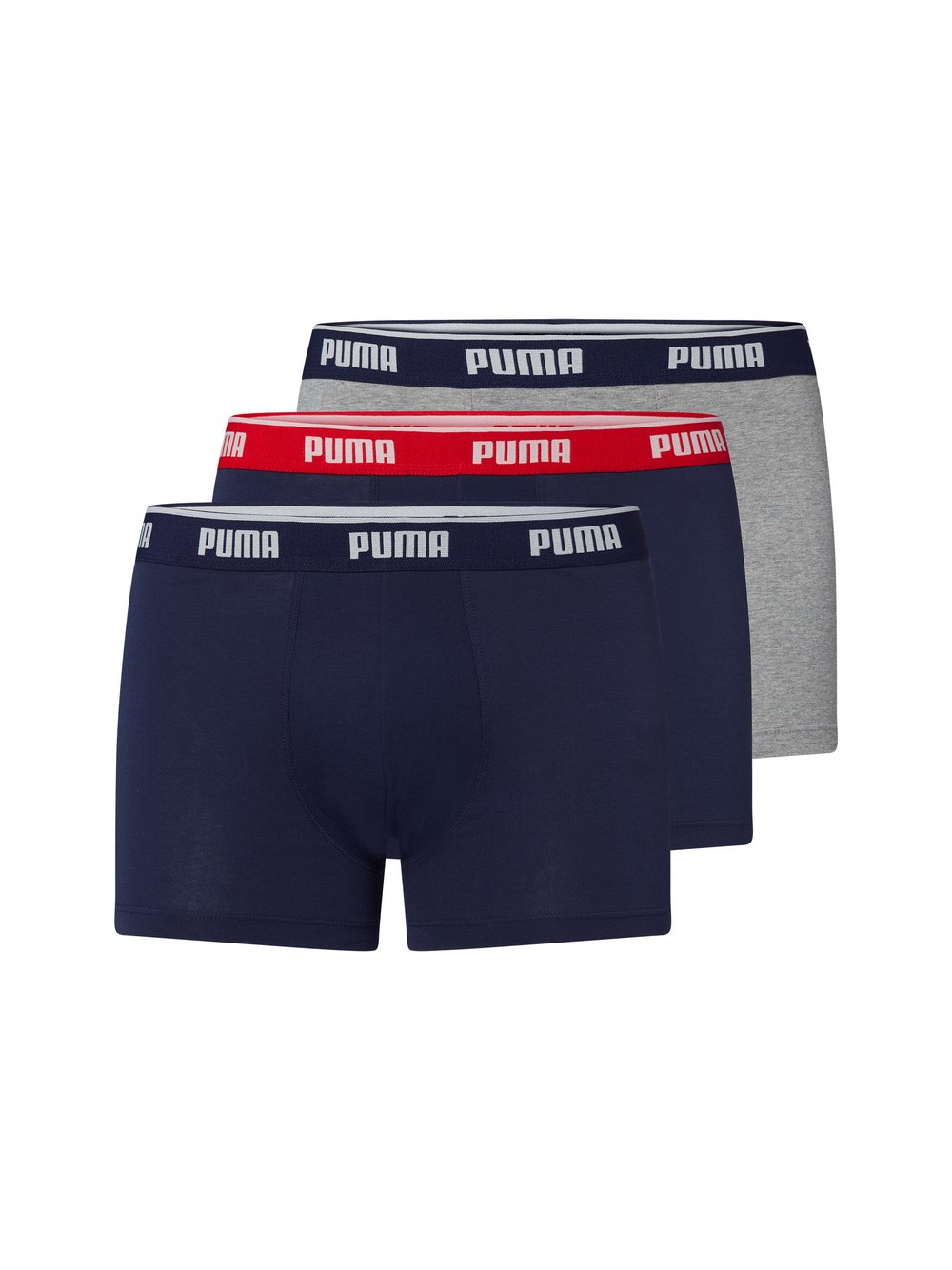 Puma Boxershorts im 3er-Pack Herren Baumwolle mehrfarbig, XXL