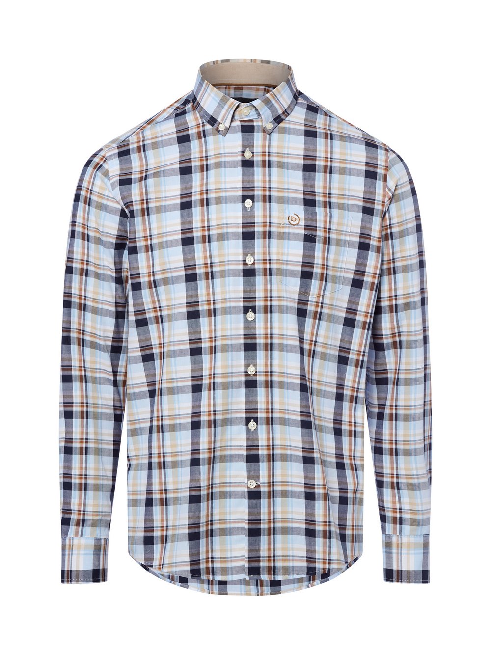 Bugatti Hemd Herren Regular Fit Baumwolle mehrfarbig kariert, XXXL