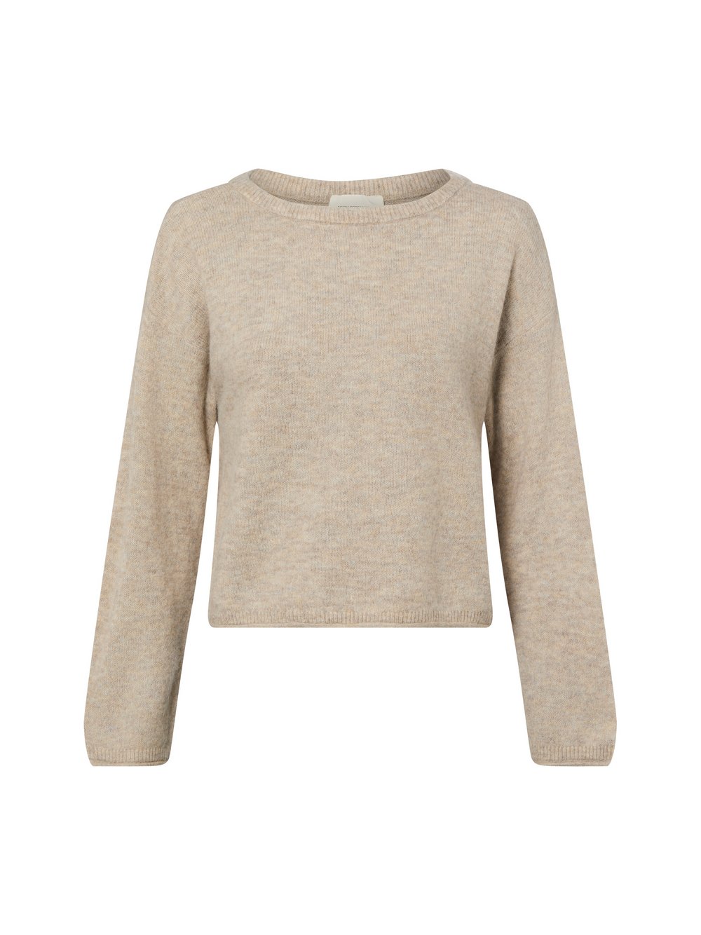 Thumbnail - Msch Copenhagen Strickpullover mit Alpakaanteil Damen Wolle braun, L/XL