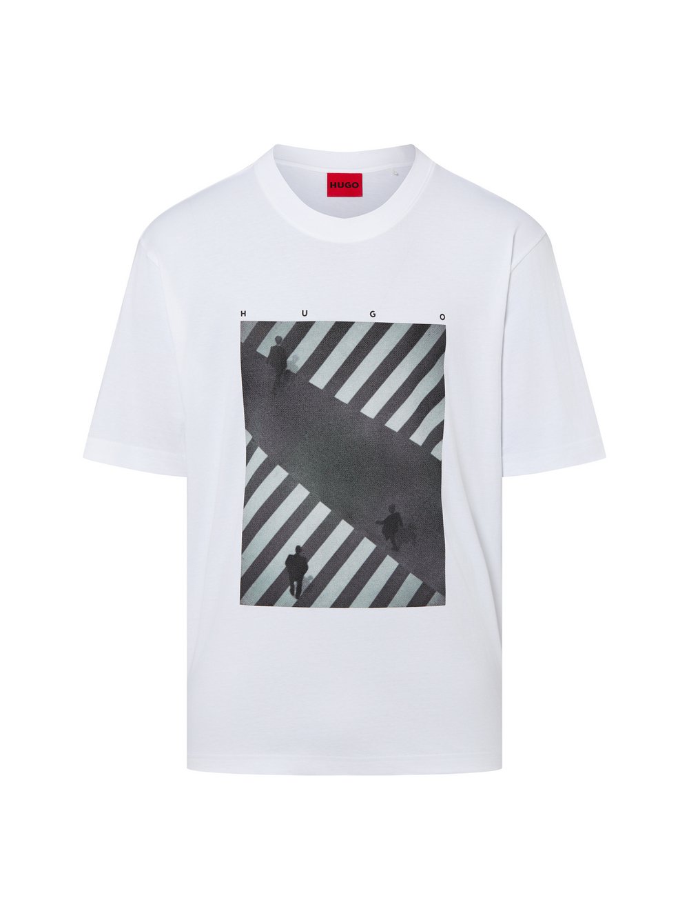 Thumbnail - HUGO T-Shirt Herren Baumwolle weiß, L