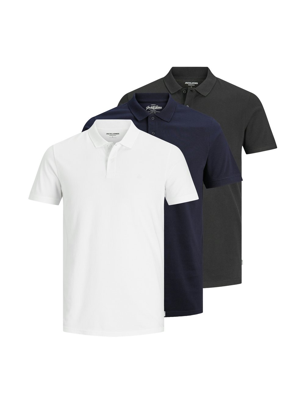 Jack & Jones Poloshirt Herren Baumwolle mehrfarbig, S