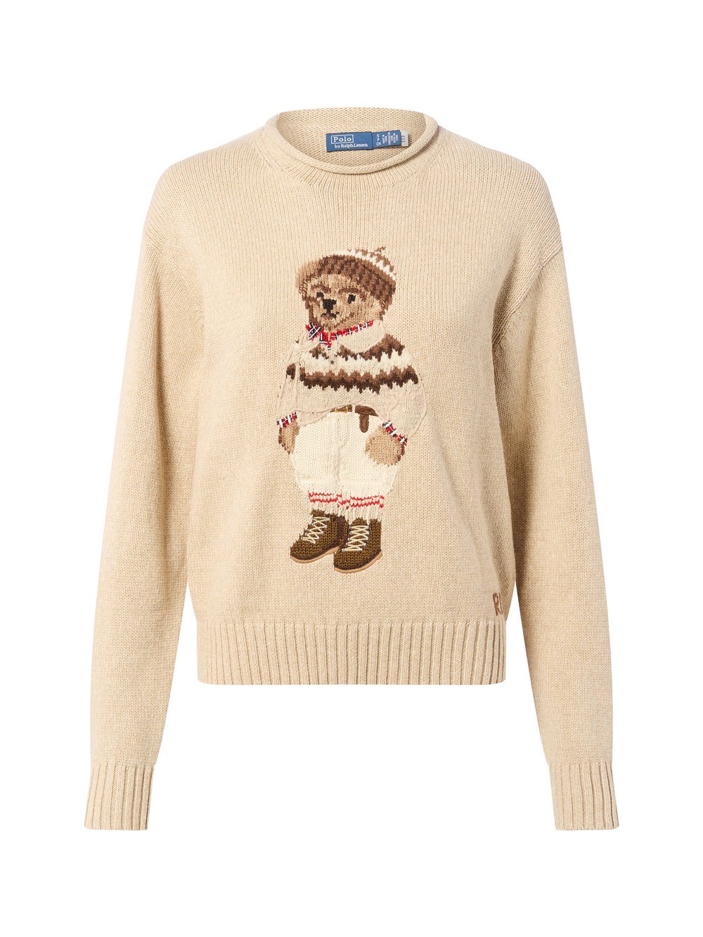 Polo Ralph Lauren Strickpullover mit Cashmere-Anteil Damen Baumwolle mehrfarbig gemustert, XL