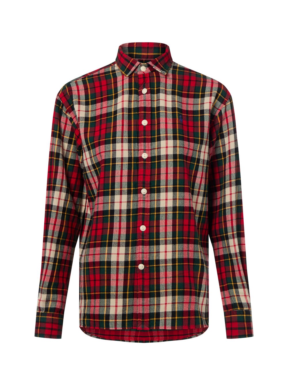 Thumbnail - Polo Ralph Lauren Hemdbluse Damen Baumwolle mehrfarbig kariert, S