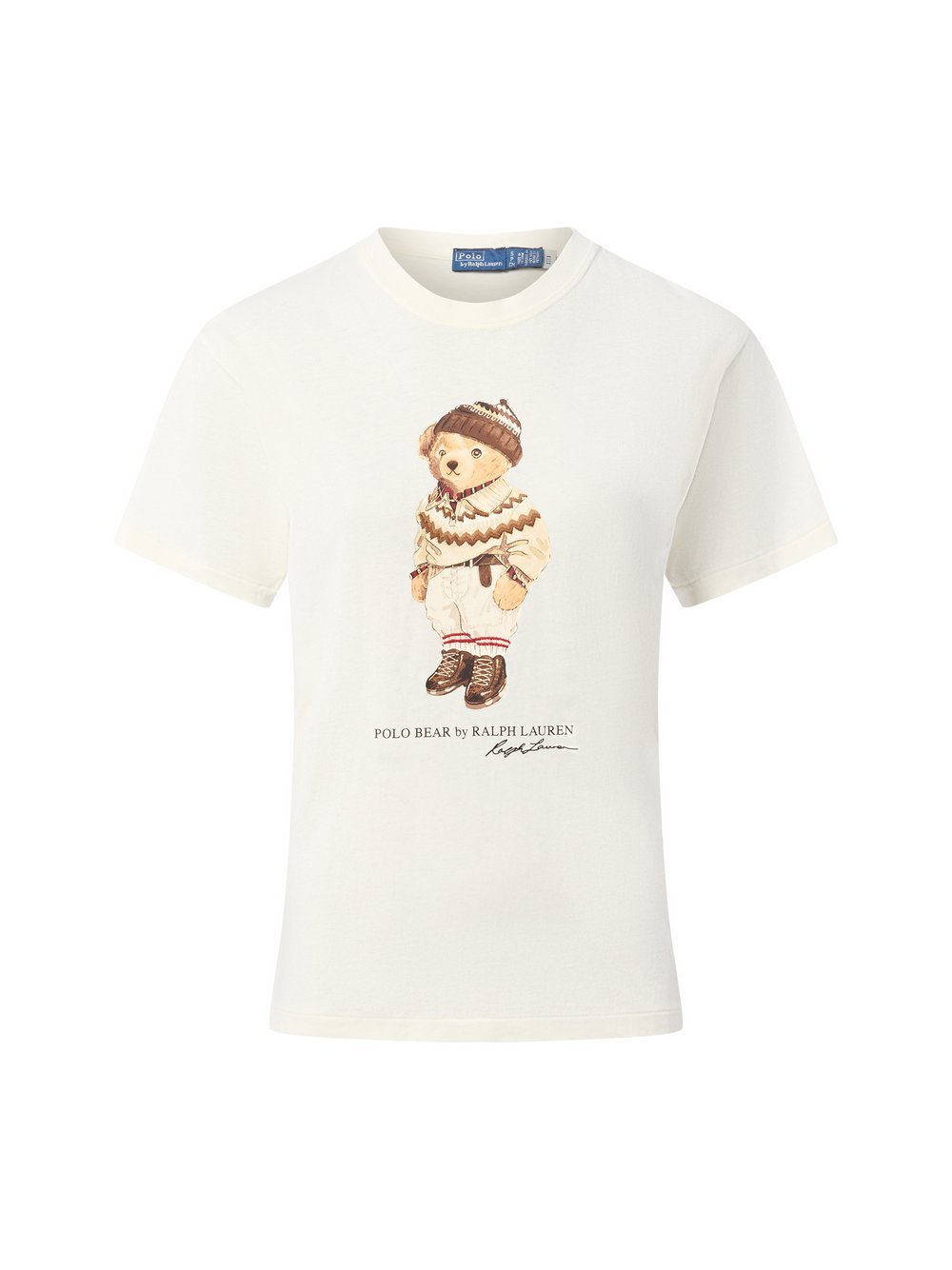 Polo Ralph Lauren Polo Bear Shirt Damen Baumwolle weiß bedruckt, L