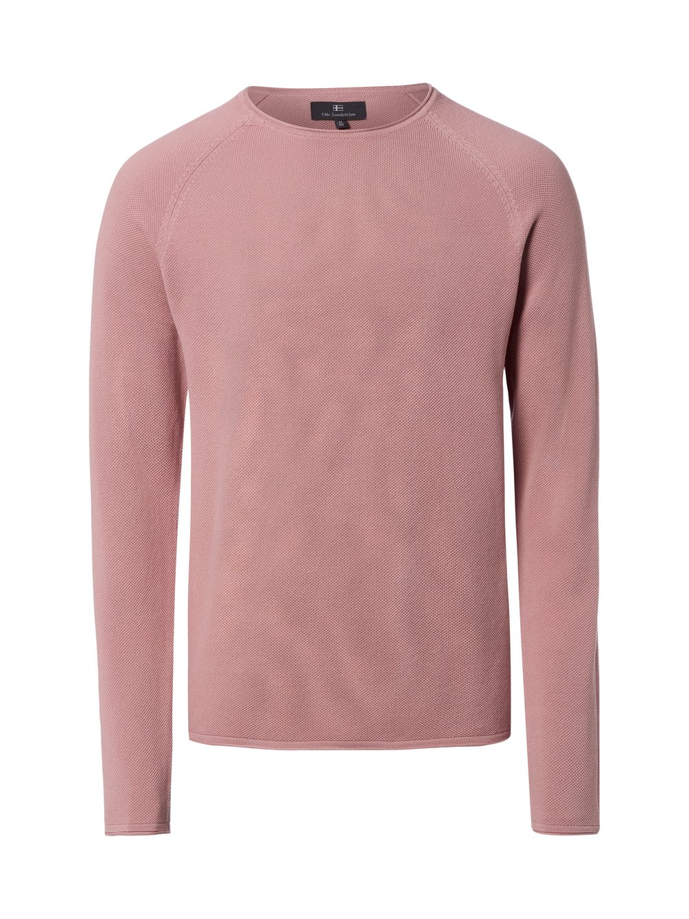 Nils Sundström Strickpullover Herren Baumwolle rosa, XXL