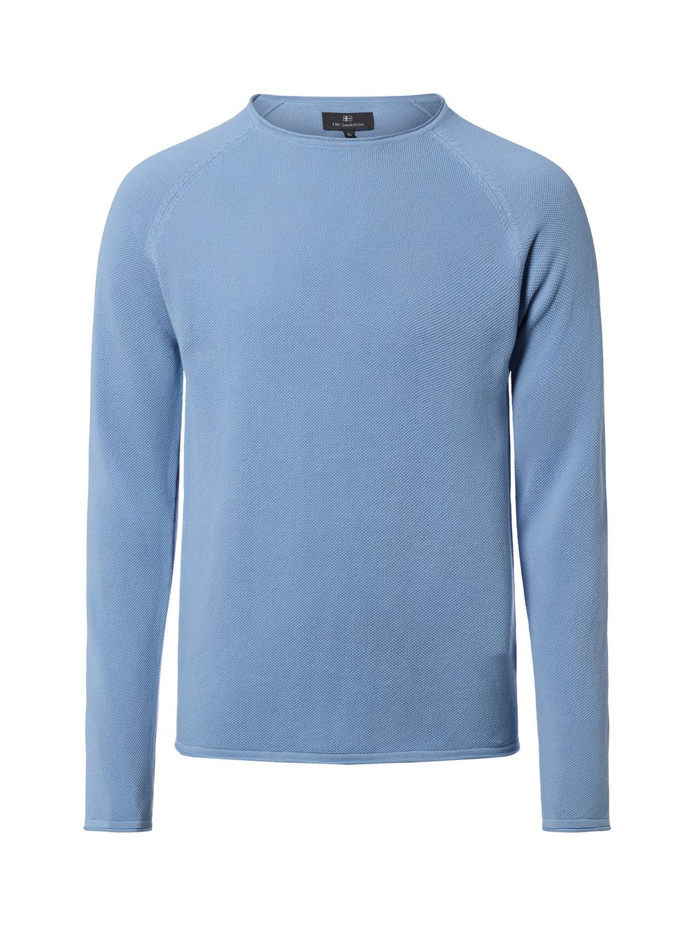 Nils Sundström Strickpullover Herren Baumwolle blau, L